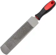 12 Inch Hoof Rasp, Horseshoe File with Rubber Handle, Carbon Steel Farrier File