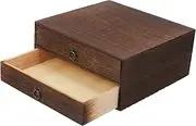 VERDANVERSE Vintage Desktop Storage Drawer Organizer Retro Design Wood Material Space Saving for Desktop Organization and Giving