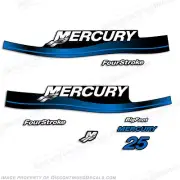 Fits Mercury 25hp Fourstroke Bigfoot Outboard Decals - Reproductions in Stock!