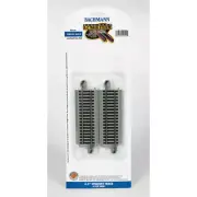 Bachmann 44514 HO-Scale 4-1/2" Straight E-Z Track (4) Nickel-Silver Grey-Bed