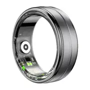 Unisex Smart Ring With Heart Rate & Blood Oxygen Monitor Ip68 Waterproof