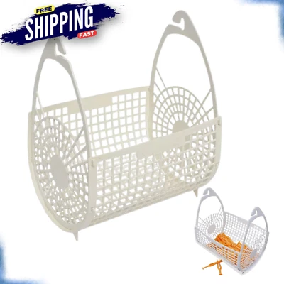 Foldable Pegs Basket Laundry Clothes Washing White Plastic Bag Storage