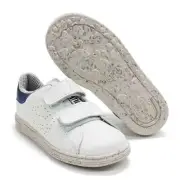 Baby Boy White Sneaker 2 Strap Adjustable Hook and Loop Casual Trainer NEW