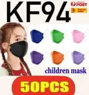 KF94 4 Layer 50Pc Kid Face_Mask,Children Non-Woven Protective Breathable 3D Mask