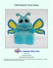 Butterfly Treat Holder- Plastic Canvas Pattern or Kit