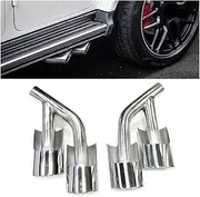 Quad Car Exhaust Muffler Tip Tips Compatible For Benz W464 G500 G550 G63 G Class TailTip Exhaust System Nozzle