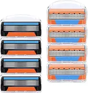 Generic - 8 Piece Complete Replacement Pack - This package includes 8 replacement blades, which ensures you have enough refills for your Fusion 5 shaver, providing you with an ex