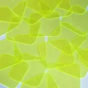 Square Vinyl Shape 40mm Yellow Go Go Fluorescent Edge Glow