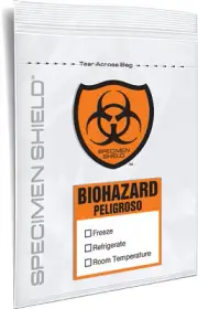 6" x 9" 2 mil Specimen Shield Zip lock Zipper Locking Pouch Biohazard Bags 1000