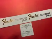 Fender CBS Tele Custom Guitar Waterslide Headstock Decal Metallic Inks