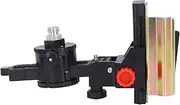 Telescoping Pole Leveling Base, Multifunctional Good Compatibility ABS and Iron Fine Tuning Bracket Level Tool Adapter Sturdy for Roads