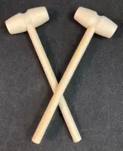 Wooden Hammers/Mallets - for Breakable Chocolate/Baking Supplies - 2 Pieces