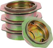 HOMOCONO 55 Gallon Barrel Drum Cap Coating Plated Steel Drum Bung Plug for Water Tank Fish Tank Lid Oil Storage Secure Sealing for Chemicals