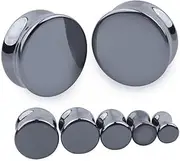 [DEARMAMY] Tunnel Gauges Expander Auricle Puncture Piercing Jewelry Expanders Diffuser for Car Ear Gauge Tunnel Expanders Ear Expanders Ear Piercing Plugs Barg Black