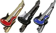 [Haiyou] Stainless Steel Tie Clip, Guitar Tie Clip on Men Guitar Suit Tuxedo Dress Shirt Accessories Jewelry