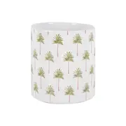 Maine & Crawford 14x13cm St Barts Green Palm Dolomite Pot Planter w/ Hole Plug