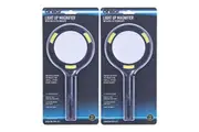 2x Brillar LED Lighted Reading Magnifier Battery Operated Magnifying Glass Asstd