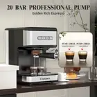 Espresso Machine 20 Bar, Coffee Maker, Milk Frother, Steam Wand, Dual-Nozzle
