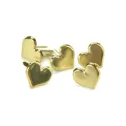 200Pcs Metal Heart Paper Fasteners Brads for Crafts, Scrapbooks, Card Making