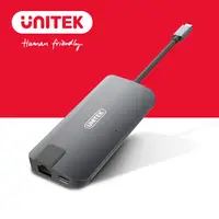 在飛比找PChome24h購物優惠-UNITEK Type-C 轉HDMI/ VGA/ 網卡/P