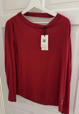 Ted Baker Open Back Red Top Size 2 NWT
