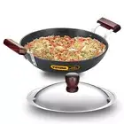 HAWKINS FUTURA DEEP-FRY PAN/KADHAI 2.75 LITRE, HARD ANODISED WITH SS LID