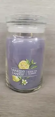 Yankee Candle Black Tea + Lemon 13oz Double Wick Luxury Jar New