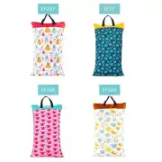 Wet Bag Reusable Washable Wet Dry Bag Baby Cloth Diaper Clothes Bag