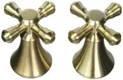 Delta Faucet H695CZ Cassidy Two Cross Bath Roman Tub Handle Kit, Champagne