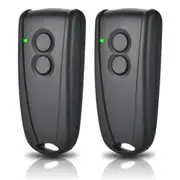 433.92MHz Garage Door Opener Garage Door Remote Control for RSE2, RSC2 Handheld Transmitter Pack of 2 Black