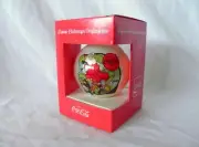 COKE Classic Christmas Ornament 1960 DRINK COCA-COLA Santa & Elves