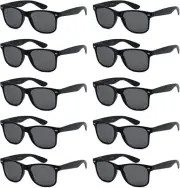 Wholesale Bulk Unisex 80'S Retro 100% UV Sunglasses for Adults - 10 Pack - W/Fle