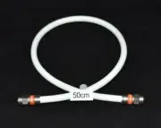 50cm RG6 Coax White Quad Shield F-Type Cable Digital TV Foxtel Optus Telstra NBN