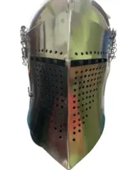 Medieval Knight Armor Crusader Helmet with liner