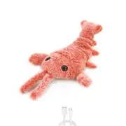 1 Pcs Shrimp Moving Toy With USB Power Cable For Dog Cat Kid Washable Toy