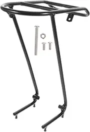 Mountain Bike Front Rack Durable Alloy Bike Storage Bracket for Easy Installation Lightweight Design for Road Folding and Mountain Bikes