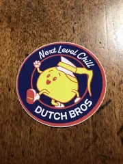 Dutch Bros Sticker, Next Level Chill Running Coffee Pot