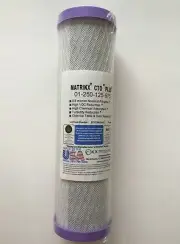 VOC CARBON BLOCK FILTER 2.5X10 1.0 MICRON CTO 01-250-10-MATRIKX CASE OF 20
