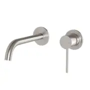 Wall Basin Bath Mixer Set Trim Kit Only 60mm Backing Plate Brushed Nickel Phoeni