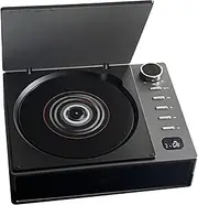 Bluetooth Portable CD Music Player, Rechargeable Desktop Players with Speakers, Remote Control, Compact Disc Player (Black Gray)