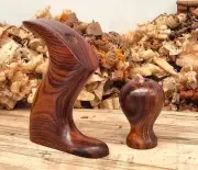 Custom Made Cocobolo Tote & Knob For Lie Nielsen No 3 Hand Plane