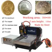 Steel CNC 3040 4-axis Router 2200W Engraver Machine Mach3 USB Cutting Machine