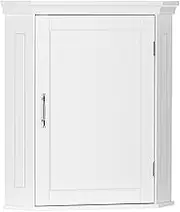 RiverRidge Somerset Corner Storage Wall Cabinet, White