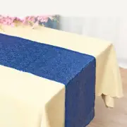royal blue glitter sequin table runner wedding anniversary party cake table deco