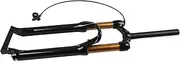 Baxnore Mountain Cycle Front Fork, Aluminum Magnesium Alloys Cycle Suspension Fork, Straight Steerer Lockout Suspension Fork for Cycling Accessories