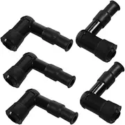 DRESSOOS Bike Accessories 5 Pieces Spark Plug Cap Boot Cover Waterproof High Pressure Cap for Motorbike