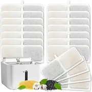 Cat Fountain Filter, 3.2 L Filter Cat Fountain Drinking Fountain for Cats and Dogs, Filter with Resin and Activated Carbon for Cats and Dogs, Replacement Filter Water Fountain for Cats (18 Pieces)