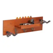 Guitar Wall Mount with Rotatable Hook, Wood Guitar Hanger with Shelf