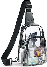 Clear Bag for Stadium Events, Clear Purses for Women Crossbody Transparent Bag, Clear Stadium Bag for Concerts