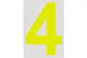 MVP 15cm Day Glo Number 4 Cams Approved VPR-025-4